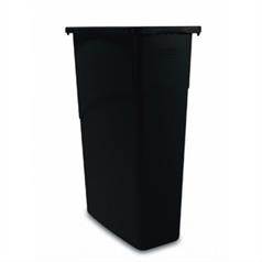 Rubbermaid Black Slim Jim Bin